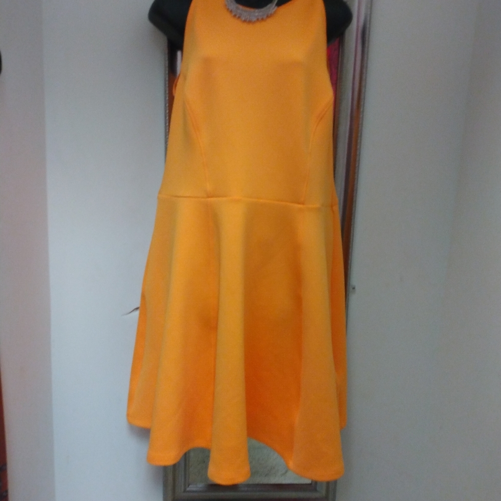 Pre-owned Baker shorts sleevelees size cut out...orange dress.
